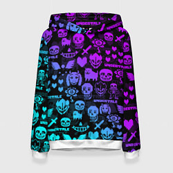 Женская толстовка UNDERTALE NEON PATTERN УЗОР