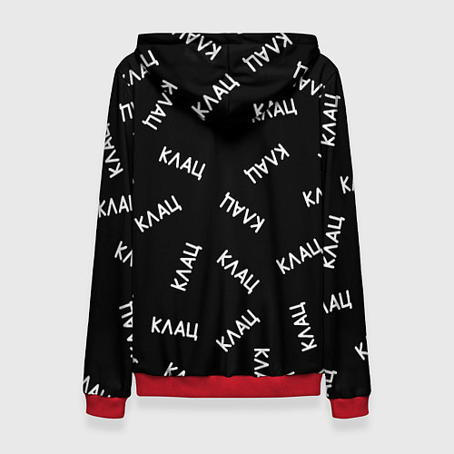 Женская толстовка МЕМ КОТ ПРОГРАММИСТ / 3D-Красный – фото 2