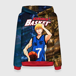 Толстовка-худи женская Kuroko no Basuke, Рёта Кисе Kise Ryota, цвет: 3D-красный