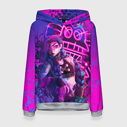 Женская толстовка League Of Legends Arcane ДЖИНКС НЕОНОВАЯ КРАСКА