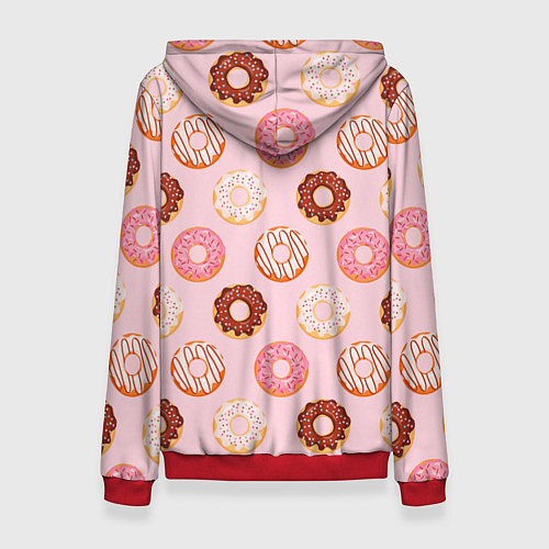 Женская толстовка Pink donuts / 3D-Красный – фото 2