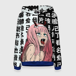 Женская толстовка AHEGAO ZERO TWO Зеро ту ахегао
