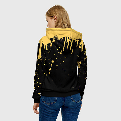 Женская толстовка Bendy And The Ink Machine Игра Бенди / 3D-Черный – фото 4