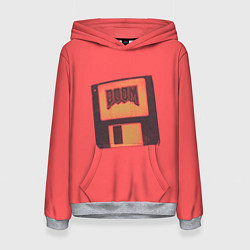 Женская толстовка Дискета Дум