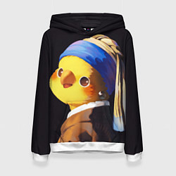 Женская толстовка ПОПУГАЙ С жемчужной Сережкой