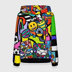 Женская толстовка Romero Britto - emoji