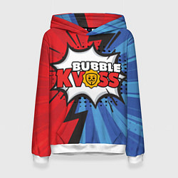 Женская толстовка Бабл квас супер геройский узор