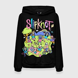 Толстовка-худи женская Slipknot cuties, цвет: 3D-черный