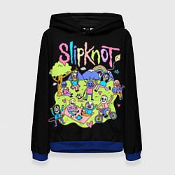 Толстовка-худи женская Slipknot cuties, цвет: 3D-синий