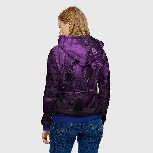 Женская толстовка Stray / 3D-Синий – фото 4