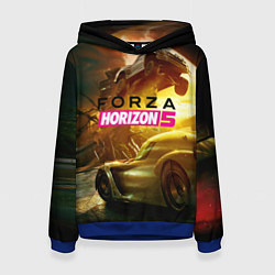 Толстовка-худи женская Forza Horizon 5 - crazy race, цвет: 3D-синий
