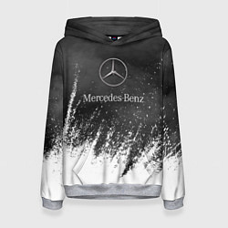 Толстовка-худи женская Mercedes-Benz: Облако с Брызгами, цвет: 3D-меланж
