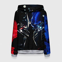 Женская толстовка Тансформеры Оптимус и Мегатрон 2022