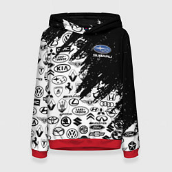 Женская толстовка Subaru - Паттерн логотипов авто