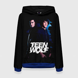 Толстовка-худи женская Волчонок Teen Wolf, цвет: 3D-синий