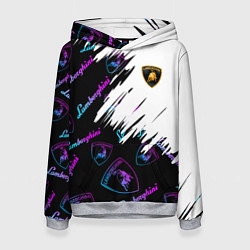 Женская толстовка Lamborghini pattern gradient