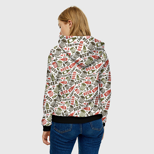 Женская толстовка Craft Beer / 3D-Черный – фото 4
