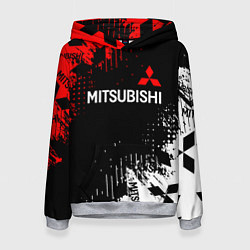 Толстовка-худи женская Mitsubishi Sport Pattern, цвет: 3D-меланж