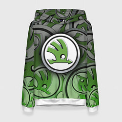 Женская толстовка Skoda Carbone Pattern