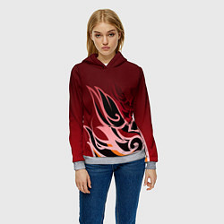 Толстовка-худи женская ТОМА GENSHIN IMPACT, цвет: 3D-меланж — фото 2