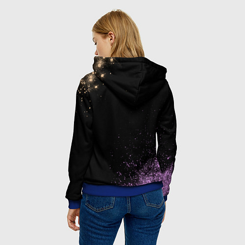 Женская толстовка ФНФ - ПАРЕНЬ Арт / 3D-Синий – фото 4