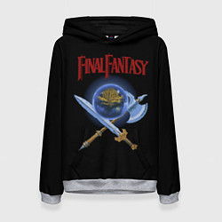 Толстовка-худи женская Old game Final Fantsy, цвет: 3D-меланж