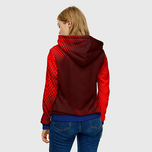 Женская толстовка OPEL Pro Racing - Абстракция / 3D-Синий – фото 4