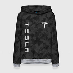 Женская толстовка ТЕСЛА - ЧЕРНЫЙ КАМУФЛЯЖ