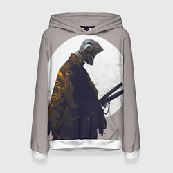 Женская толстовка Скелет-самурай