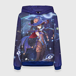 Толстовка-худи женская Mona Genshin Impact, цвет: 3D-синий