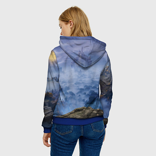 Женская толстовка Elden Ring, Logo / 3D-Синий – фото 4