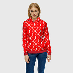 Толстовка-худи женская Red Dope Camo Dope Street Market, цвет: 3D-красный — фото 2