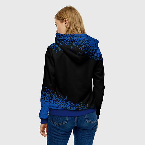 Женская толстовка ХАГИ ВАГИ - Краска / 3D-Синий – фото 4