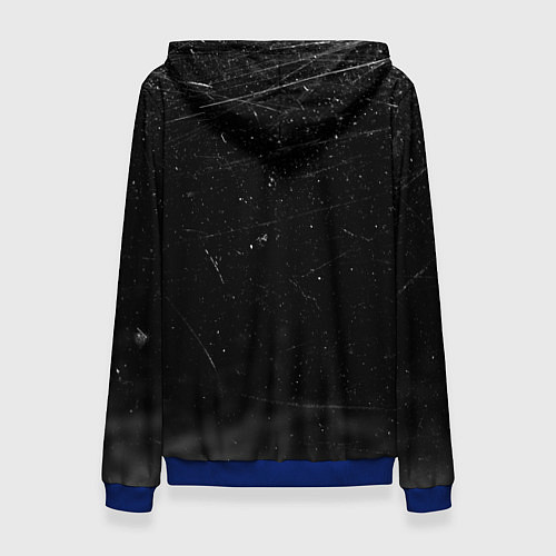 Женская толстовка Самурай Бусидо Иероглифы Samurai Lightning / 3D-Синий – фото 2