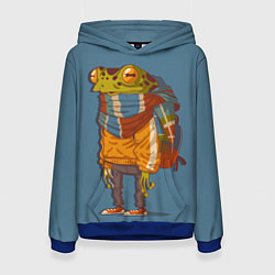 Женская толстовка Лягуха-путешественица