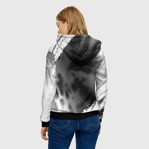 Женская толстовка HUMMER - GMC Краски / 3D-Черный – фото 4