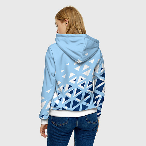 Женская толстовка Сборная Аргентины футбол / 3D-Белый – фото 4