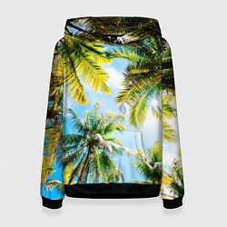 Женская толстовка Пальмы под солнцем