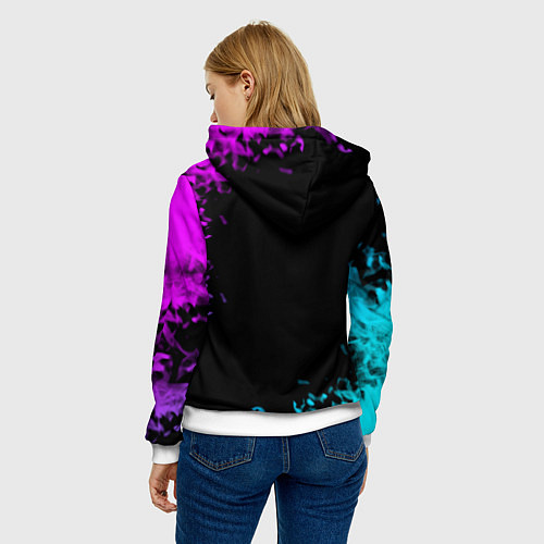 Женская толстовка Adele neon / 3D-Белый – фото 4