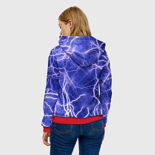 Женская толстовка Alan Walker молнии / 3D-Красный – фото 4