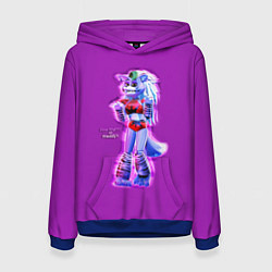 Толстовка-худи женская Five Nights at Freddys: Security Breach Волчица Ро, цвет: 3D-синий