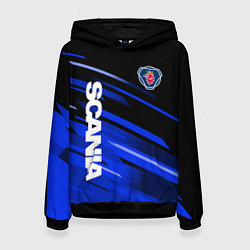 Женская толстовка SCANIA ЧЕРНО СИНИЙ