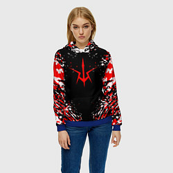 Толстовка-худи женская Code geass, цвет: 3D-синий — фото 2