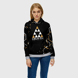 Толстовка-худи женская Deus Ex, цвет: 3D-меланж — фото 2