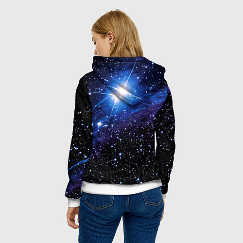 Женская толстовка Super Mario Odyssey Space Video game / 3D-Белый – фото 4