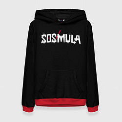 Толстовка-худи женская SosMula City Morgue - SosMula Type B, цвет: 3D-красный