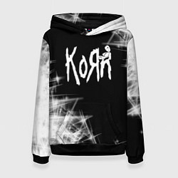 Толстовка-худи женская Korn КоРн, цвет: 3D-черный