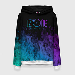 Женская толстовка Izone neon огонь