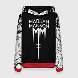 Женская толстовка Marilyn manson rock n roll