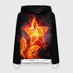 Женская толстовка Flower Neon Fashion 2035 Flame